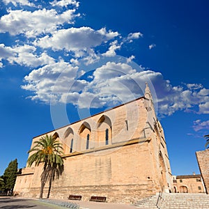 Alcudia Old Town Sant Jaume church in Majorca