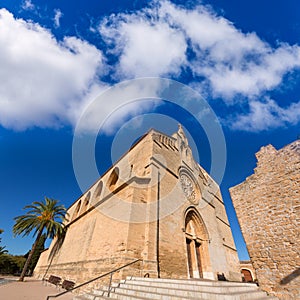 Alcudia Old Town Sant Jaume church in Majorca