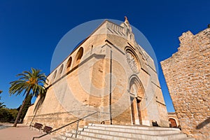 Alcudia Old Town Sant Jaume church in Majorca