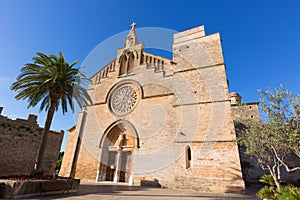 Alcudia Old Town Sant Jaume church in Majorca