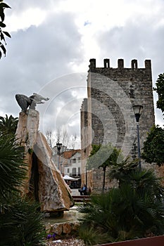 Alcudia , Porta de Mallorca in the old historic town