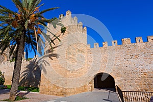 Alcudia Porta de Mallorca in Old town at Majorca