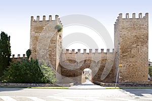 Alcudia puerta de la muralla Mallorca castle photo