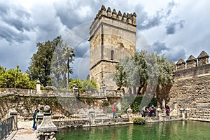 Royal Palace, AlcÃÂ¡zar, in Cordova, Andalusia, Spain photo