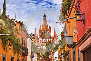 Aldama Street Parroquia Archangel Church San Miguel de Allende Mexico