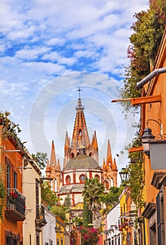 Aldama Street Parroquia Church San Miguel de Allende Mexico