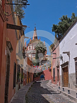 Aldama street in San Miguel de Allende, Mexico