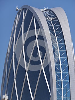 Aldar headquarters building in Abu Dhabi, UAE