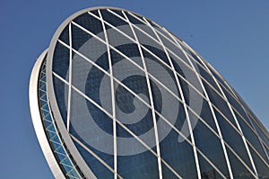 Aldar headquarters building in Abu Dhabi, UAE