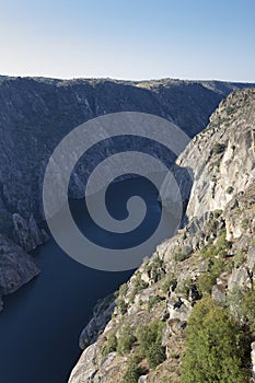 Aldeadavila dam from the Mirador del Fraile, Las Arribes del Duero