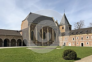 Alden-Biesen castle and church, Belgium, Europe