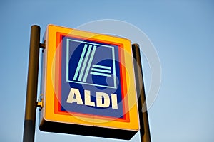 Aldi Food Market in Ashton-Under-Lyne, Manchester, UK