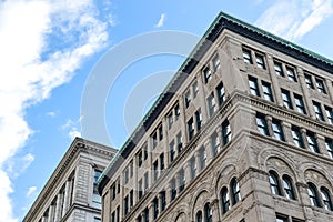 The Aldred Building or Edifice La Prevoyance is an Art deco building on the historic Place d`Armes square in the Old Montreal quar