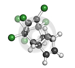 Aldrin banned pesticide. Once widely used as insecticide, known as a persistent organic pollutant.