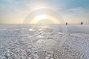 Ale lake, in the Danakil depression