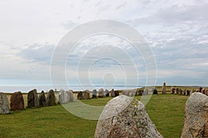 Ale Stones near Kaseberga in Sweden photo