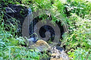 Alekovi waterfalls are a water cascade located on the river Skakavitsa Vitosha mountain in Bulgaria. Upper large Alekoâ€™s