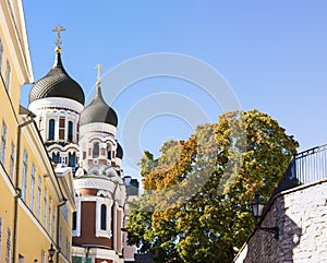 Aleksander Nevski cathedral in Tallinn, Estonia photo