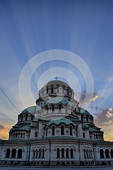Aleksander Nevsky Cathedral at Sunset