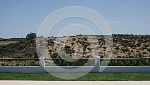 Alentejo landscape over mount wall