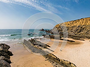 Alteirinhos beach in Alentejo in Portugal photo