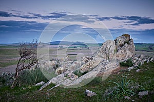 Alentejo Plains at blue hour , Castro Verde