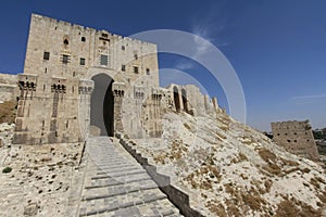 Aleppo Citadel entrance photo