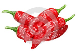 Aleppo or halaby pepper, whole pods, top