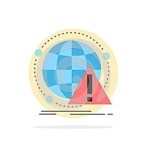 Alert, antivirus, attack, computer, virus Flat Color Icon Vector