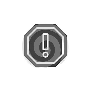 Alert, caution vector icon
