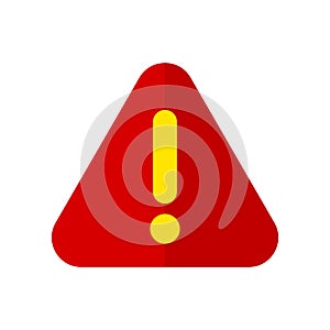 Alert, caution vector icon illustration