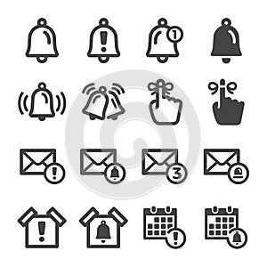 Alert and reminder icon set