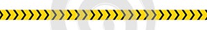 Alert safety tape. Yellow black warning of danger and caution