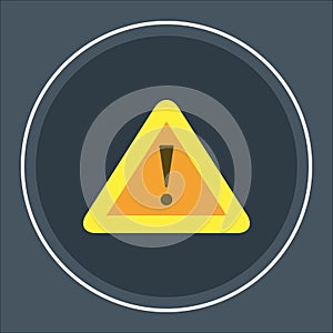 Alert sign vector icon, warning and exclamation symbol