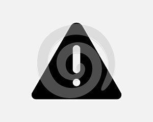 Alert Triangle Icon Icon. Hazard Danger Attention Risk Safety Caution Exclamation Sign Symbol