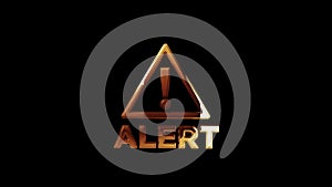 Alert warning symbol digital concept