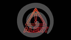 Alert warning symbol loop concept