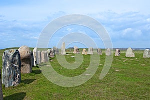 Ales stenar Ale`s Stones, Archaeological Site in Southern Sweden
