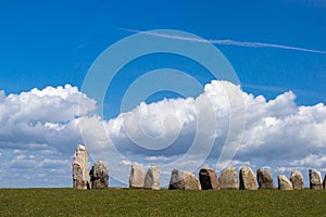 Ales Stenar - a megalithic monument in Sweden.