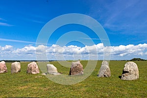 Ales Stenar - a megalithic monument in Sweden.