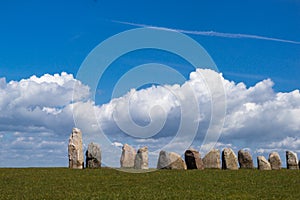 Ales Stenar - a megalithic monument in Sweden