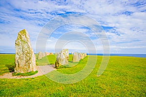 Ales stones in Skane, Sweden