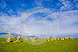 Ales stones in Skane, Sweden photo