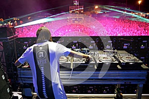 Alesso (Swedish DJ and electronic dance music producer) performs at FIB Festival