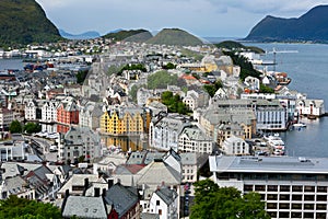 Alesund city. Norway.