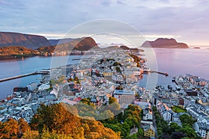 Alesund - the tourist city of Norway