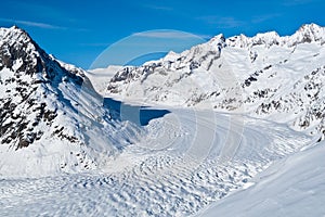 Aletsch Glacier in Winter