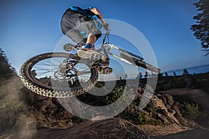 Alex Grediagin at The Lair Jump Park in Bend, Oregon photo