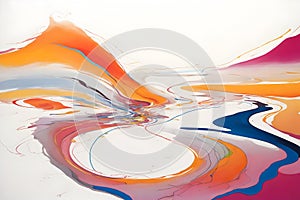 Alex Janvier abstract Landscape generated by Ai