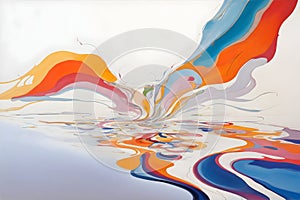 Alex Janvier abstract Landscape generated by Ai